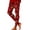 Red, variant on Zhanying Ugly Christmas Leggings for Women Lounge Anti-Rolling Leggings for Women High Waist Red M
