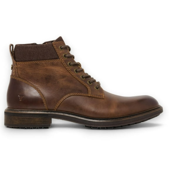 Windsorsmith Mens Brown Leather Casual Chelsea Chukka Ankle Boots - Beau