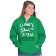 thumbnail image 4 of Climate Change Go Green Earth Day Zip Up Hoodie Men's Women's Brisco Brands M, 4 of 6