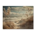 thumbnail image 3 of Designart "Winter Reverie at the Beach III" Nautical & Beach Print on Natural Pine Wood, 3 of 5