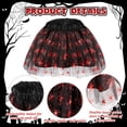 thumbnail image 2 of Hifot Spider Costume for Kids, Spider Wings Tutu Skirt Spiderweb Headband Set Spider Fancy Dress Girls Halloween Costumes Cosplay Party Spider Costume Set Halloween Decoration, Red, 2 of 4
