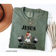 thumbnail image 6 of Jesus The Ultimate Deadlifter T-Shirt – Funny Faith-Based Gym Shirt, Comfort Colors Workout Tee, Gift for Gym Buddy & Deadlifters, 6 of 8