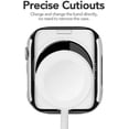 thumbnail image 6 of KOMI Compatible for Apple Watch Case 38mm 40mm 42mm 44mm Bling Crystal Diamonds Rhinestone Bumper Cover for Women Girl, Hard PC Protective Frame for iWatch Series 6/5/4/3/2/1/SE/SE2-42mm Black, 6 of 8