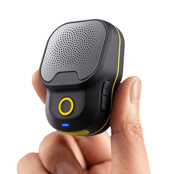 DCOWO Wearable Bluetooth 5.3 Speaker, 15H Battery, IPX7 Waterproof Clip-On Design, Built-In ENC Mic, Hands-Free Music & Calls, Jobsite Use, Portable Wireless Speaker