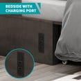 thumbnail image 3 of BALUS Murphy Bed Cabinet with Mattress,Modern Muti-Functional Cube Cabinet Bed with USB Charging Station&2 Large Drawers&3 Level Folding Foam Mattress for Living Room,Queen (Stone Grey), 3 of 9