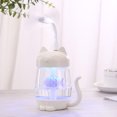thumbnail image 4 of Humidificador USB Cool Mist con modo de niebla ajustable, tanque de agua de 350 ml que dura hasta 6 horas, cambio de luces LED de 7 colores, apagado automático sin agua para dormitorio, hogar, oficina, 4 of 8