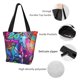 thumbnail image 4 of Fotbe Neon Free Play Bolsa de Playa con Estampado, Bolsa de Hombro, Bolsa de Mano Espaciosa, Bolsa de Viaje Ligera, Bolsa de Compras Versátil, 4 of 6