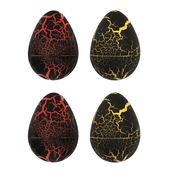 Jurassic World Paper Red and Yellow Dinosaur Eggs Birthday Party Favors, 4 Pieces