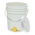 thumbnail image 4 of TISHITA Honey Bucket with Gate Pail Multifunction Dispenser Farm Extractor Equipment White, 4 of 8