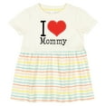 thumbnail image 3 of Inktastic I Love Mommy Heart Girls Baby Dress, 3 of 5