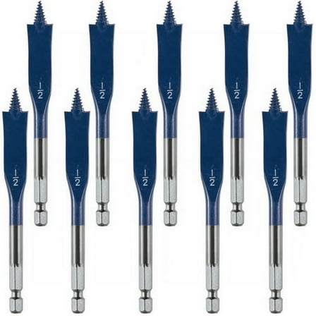 Bosch 10 Pack of 1/2 In. x 4 In. Daredevil Spade Bits - DSBS1005B-10PK
