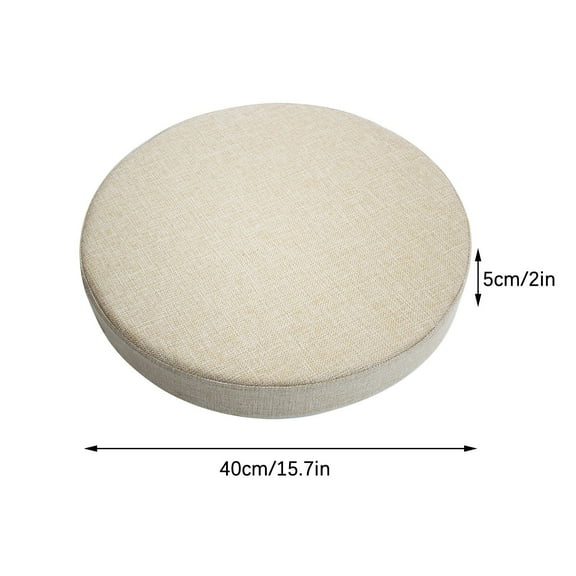 Round Outdoor Chair Cushions for Patio Furniture,Waterproof Patio Chair Cushion with Adjustable Ties for Garden Sofa Couch,16"x16"x2"