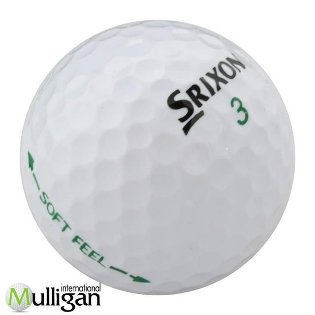 Mulligan - 60 balles de golf récupérées Srixon Soft Feel 4A, Blanc