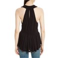 thumbnail image 2 of Free People Blusa de punto Megan Peplum para mujer, negro, XS Free People Tejer, 2 of 2