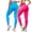 Blue + Pink, variant on 2PCS 3D Cellulite-Reducing Leggings High Waist Compression Leggings For Women Butt Lift Yoga Pants Anti Cellulite Stretch Fitness Tights Plus Size