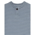 thumbnail image 2 of easy-peasy Baby Short Sleeve Henley Stripe Bodysuit, Sizes 0-24 Months, 2 of 5