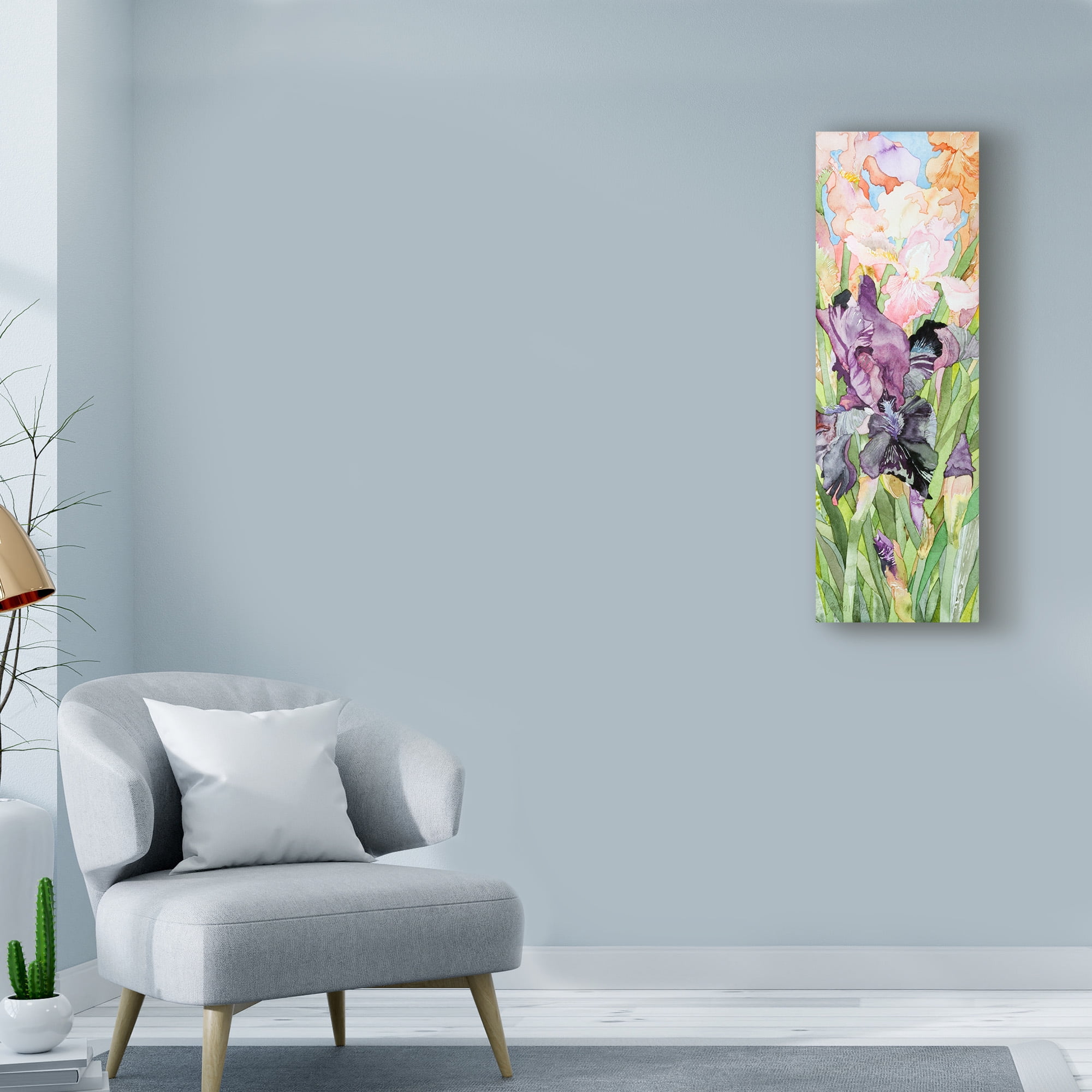 Black Iris Colors' Canvas Art by Sharon Pitts