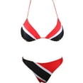 thumbnail image 2 of Women's Fashion Caribbean Jamaican Flag Rasta Bikini Swimsuit Swimwear, 2 of 4