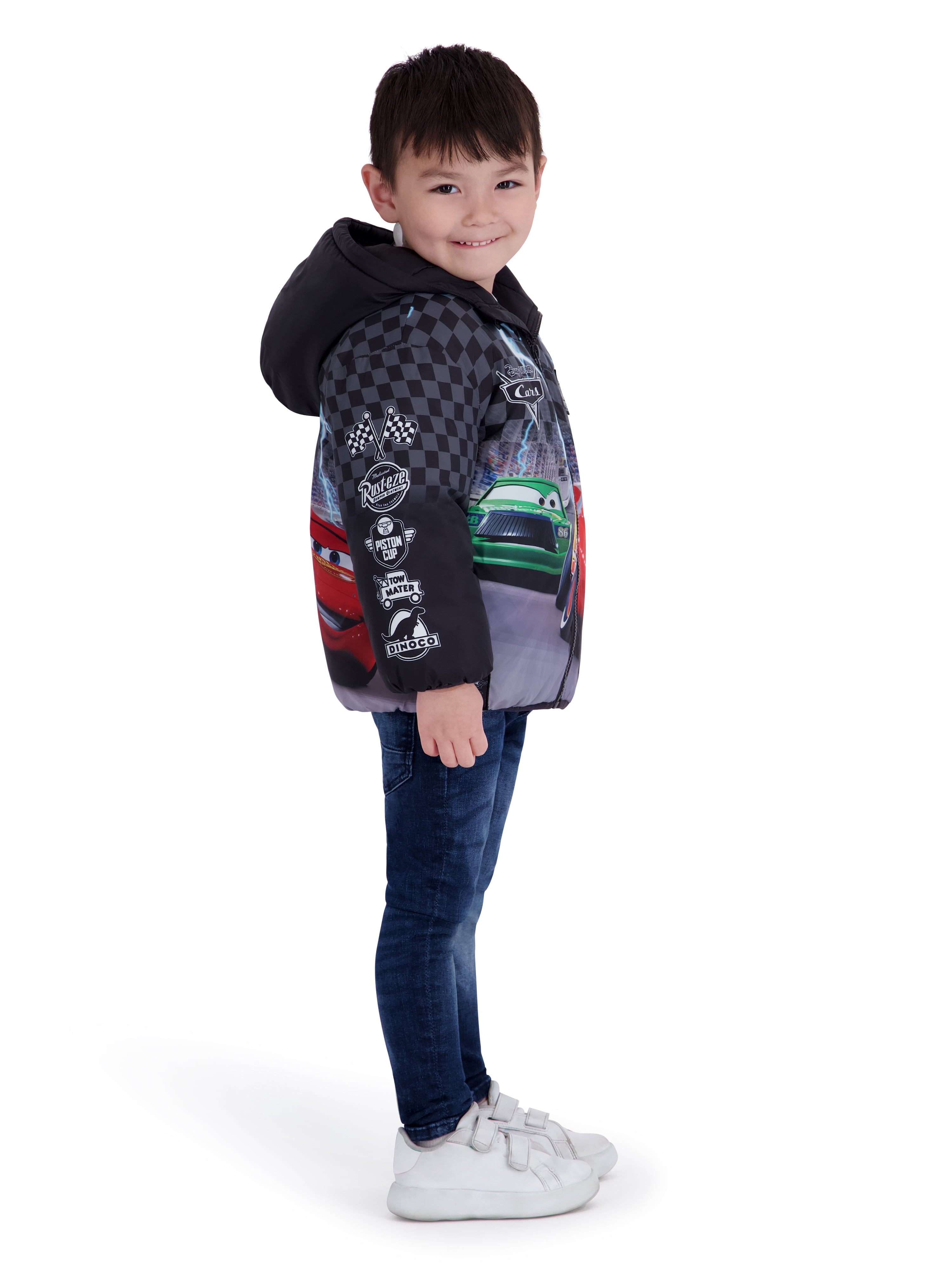 Cars Toddler Boy Puffer Jacket, Sizes 12 Months-5T