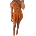 thumbnail image 5 of Biekopu Women Summer Playsuit,Wrap Front Floral Cutout Backless Jumpsuits Shorts Clubwear, 5 of 9