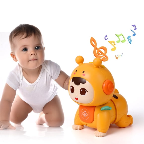 EIGTHTAIL Crawling Baby Toy - Musical Light Infant Tummy Time Toys 3 4 5 6 7 8 9 10 11 12 Babies Boy 3-6 6-12 Learning Crawl 9-12 12-18 Walking Toddler 36 Months Old Music Development 1st