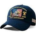 thumbnail image 3 of US 250th Anniversary Hat, Adjustable Washed Patriotic Baseball Cap with USA Flag for Celebrating 250 Years, 3 of 6