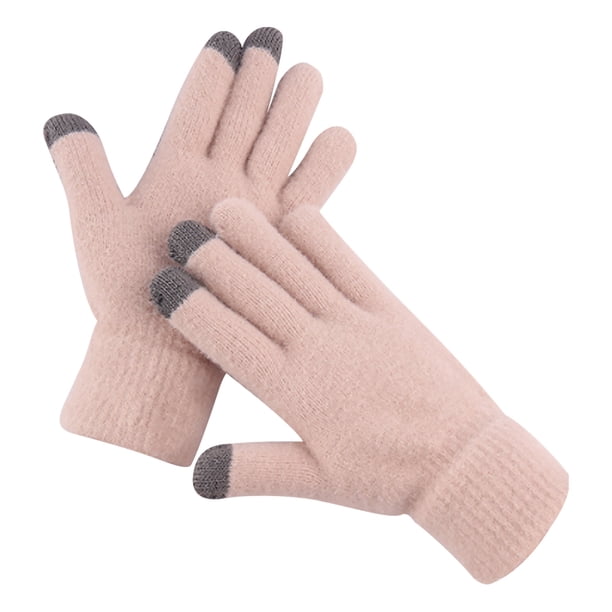 Jumpingount 1 par de guantes de invierno para mujer, exquisito guante grueso para mujer, tejido flexible, cubierta de mano para manualidades, accesorio de Type3 NO3 Jumpingount AP008939-06B