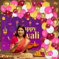 thumbnail image 5 of Happy Diwali Party Decoration with Balloon Arch Kit and Happy Diwali Backdrop for India Diwali Festival Party for Adult Kids Home Living Room Decoration, 5 of 7