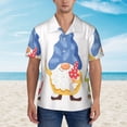 thumbnail image 2 of Disketp Autumn Funny Gnomes Hawaiian Shirts for Men,Mens Casual Short Sleeve Button Down Shirts Beach Shirt,XX-Large, 2 of 7
