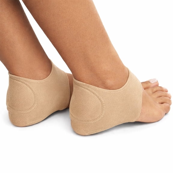 Alayna Plantar Fasciitis Arch Support Heel Sleeve – Compression Therapy Wrap for Heel Pain Relief, Foot Support Brace, One Size, Tan