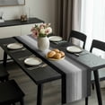 thumbnail image 2 of Black Gray Ombre Table Runner 120 Inches Long, Vintage Country Wooden Kitchen Coffee Dining Table Decoration for Home Party Birthday Wedding Home Decor 13x120 Inches, 2 of 8