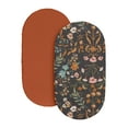 thumbnail image 6 of Sweet Jojo Designs Boho Floral Wildflower Black Orange and Blue Baby Bassinet Fitted Sheets 2 Piece Set, 6 of 7