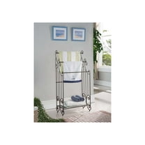 Classic Bronze Freestanding 3-Bar Towel Rack