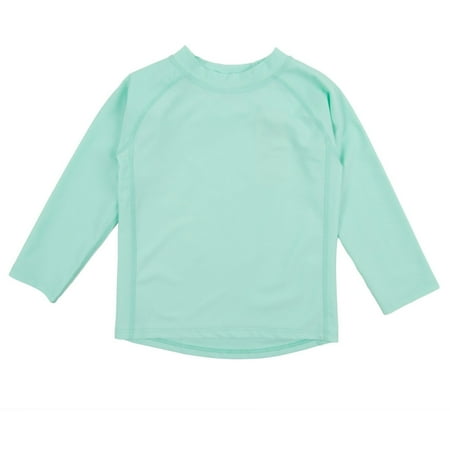 Leveret Long Sleeve Baby Boys Girls Rash Guard Sun Protected UPF + 50 Kids & Toddler Swim Shirt (Size 12 Months-5 Toddler)