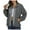 Dark Gray, variant on IROINNID Women's Casual Jacket Coat Turndown Lapel Solid Color Long Sleeve Comfy Button Recreational Coat Tops, Black