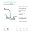 thumbnail image 2 of RV/Mobile Home Single Handle High Rise Kitchen Faucet Stainless Steel Finish, 2 of 3