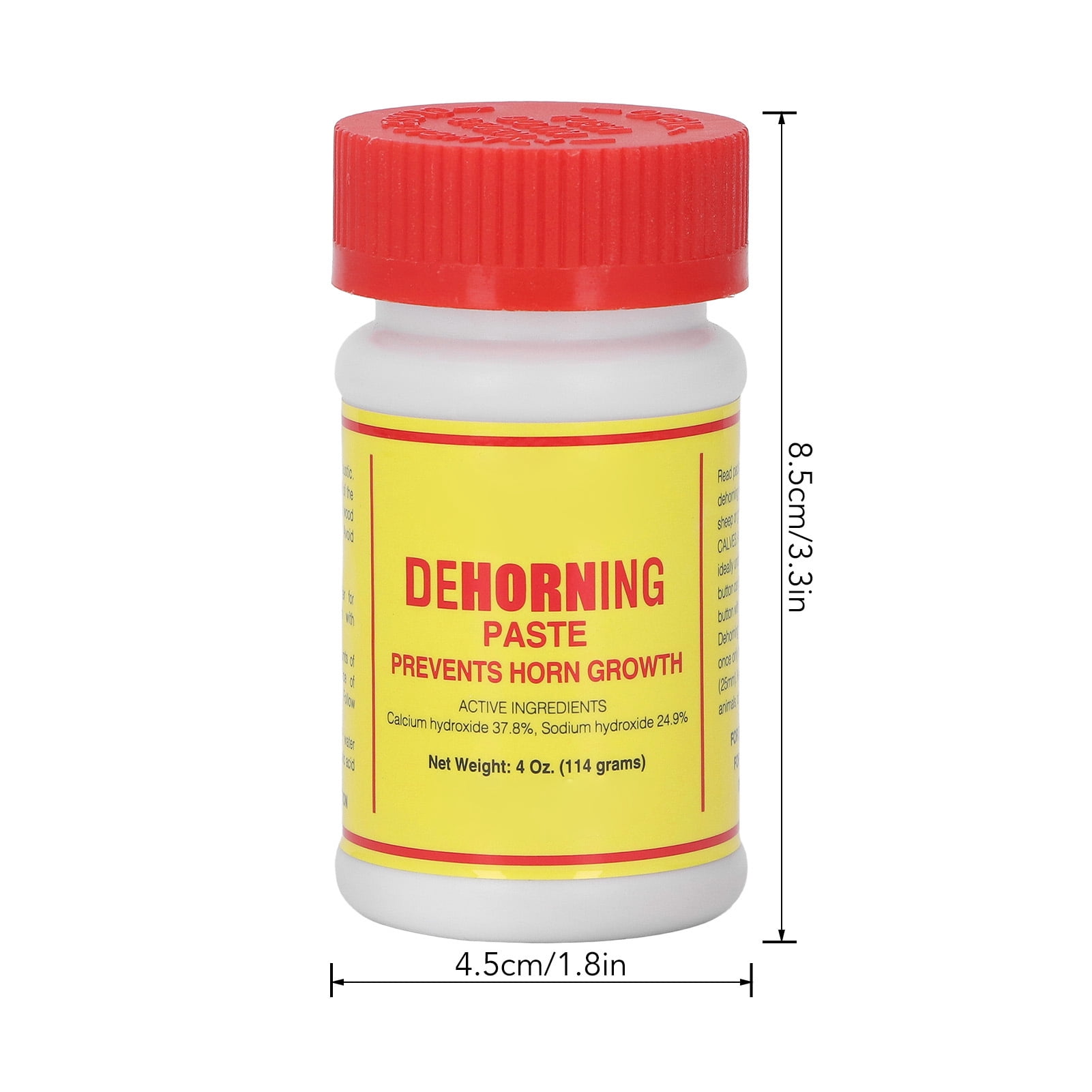 Dehorning Paste For Goats & Cattle – Safe, Natural Horn Inhibitor, Easy Application, No Special Tools – Veterinary Grade, 110g Bottle