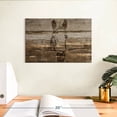 thumbnail image 3 of Elephant Stock Rustic Horse Wall Art - Horizontal Canvas Wall Art - Dining Room Wall Decor - Animal Canvas - Brown And Beige Decor - 12" x 8", 3 of 8