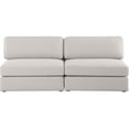 thumbnail image 6 of Maklaine Contemporary Beige Durable Linen Textured Fabric Modular Sofa, 6 of 9
