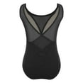 thumbnail image 2 of Venjoe Kids Ballet Dance Leotard Toddler Girls Mesh Gymnastics Unitard Backless Short Jumpsuit with Black 110, 2 of 5