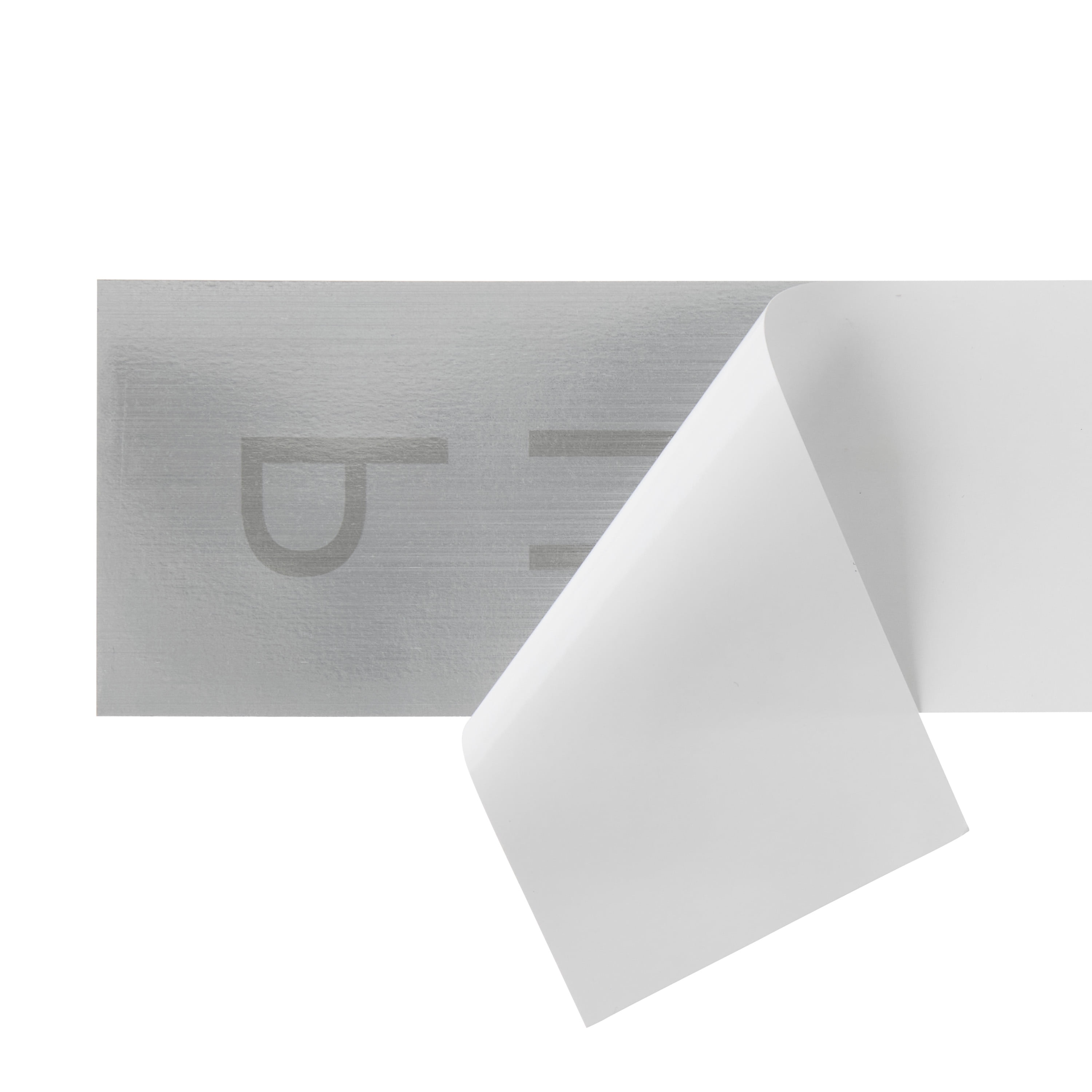 (6 pack) Pen+Gear Pull Door Sign, 2x8" - Silver, Clear Text & Symbol, Made from Tear-Resistant Mylar