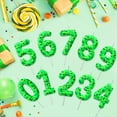 thumbnail image 7 of Pixel world number 6 birthday candle (6 candle), green number 6 candle, pixel style party decoration, birthday cake decoration, 7 of 7
