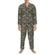 thumbnail image 3 of Balery Hockey1 Pijama para Hombre de Dos Piezas con Manga Larga, Conjunto de Dormir y Descanso Suave con Bolsillos-Large, 3 of 7