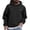 Black, variant on Oversized Hoodies For Men Solid Casual Loose Fit Hooded Sweatshirts Comfoty Soft Long Sleeve Pullover Tops Spring Fall Outfits Clothes Army Green L