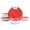 Swirl Red, variant on Highland 12-Piece Dinnerware Set Service for 4, Organic Shape Stoneware Plates and Bowls Set, Scratch Resistant, Microwave and Dishwasher Safe, Speckled Effect Handcrafted, Swirl Red