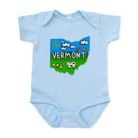 CafePress - Vermont Body Suit - Baby Light Bodysuit, Size Newborn - 24 Months