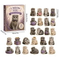 thumbnail image 6 of Christmas Advent Calendar, 24 Day Countdown with Acrylic Botanical Scottish Fold Cat Hanging Ornaments, Tree and Home Holiday Decor, 24 Pieces, 6 of 6