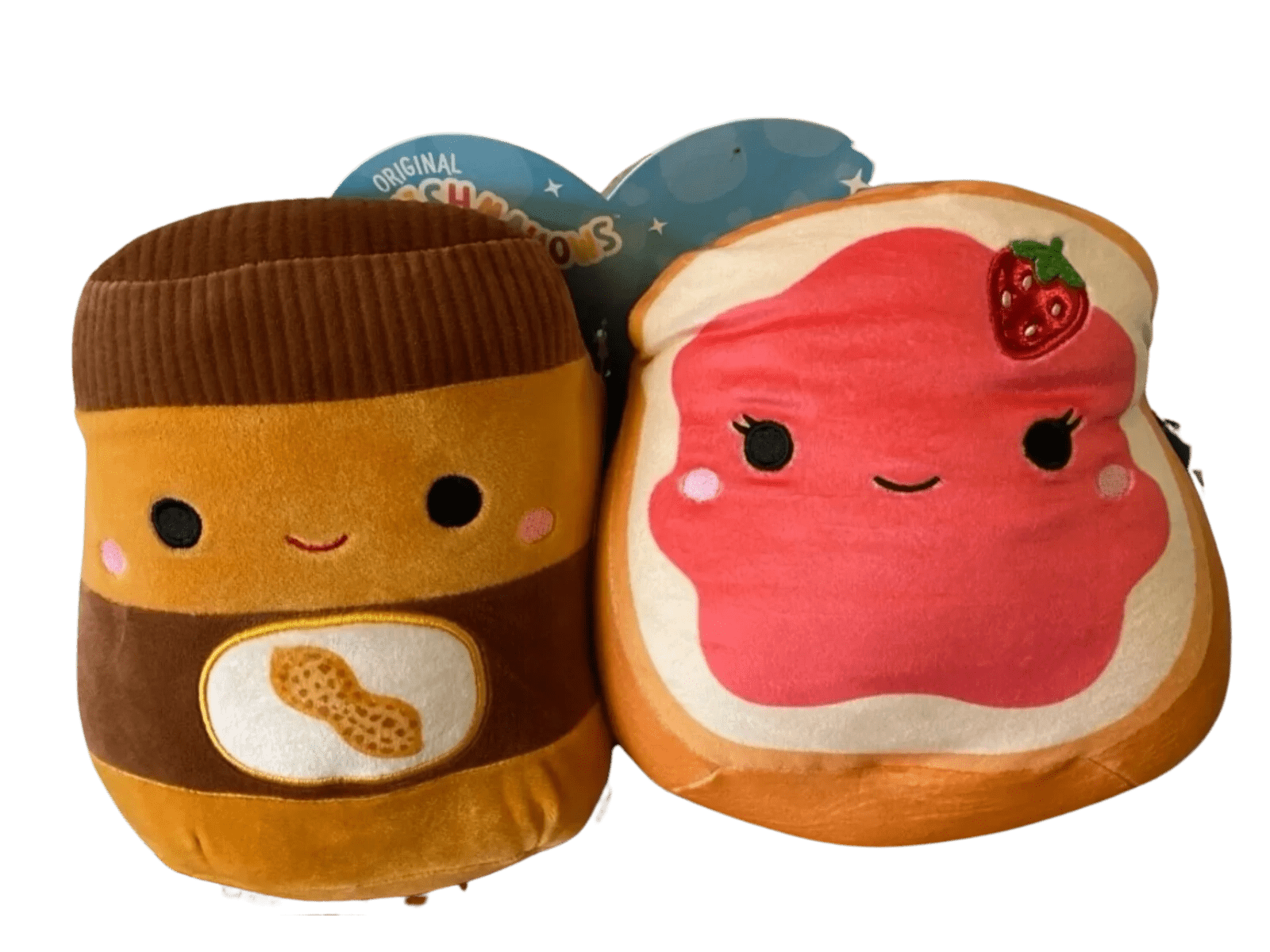 Squishmallow Iman and Brizby (Peanut Butter and Jelly) 2 pack
