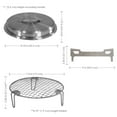 thumbnail image 2 of Sunnydaze 3-Piece Stainless Steel Smokeless Fire Pit Accessory Kit - 8.75", 2 of 10