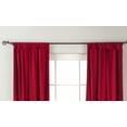thumbnail image 2 of Burgundy Tab Top Velvet Curtain / Drape / Panel - Piece, 2 of 2